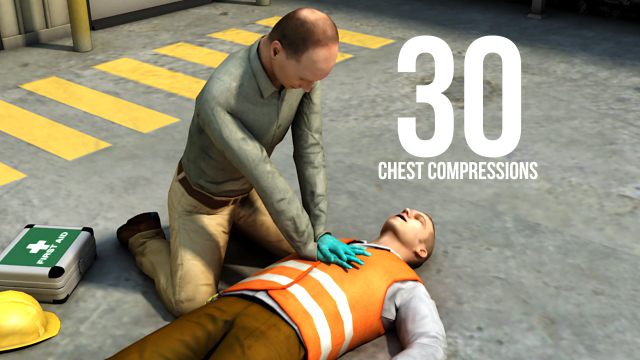 执行CPR时，您将执行连续30个胸部按压。
