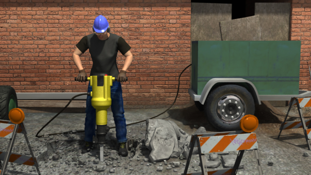 3D渲染的工人如何接近电气危险很可能获得电气伤害。