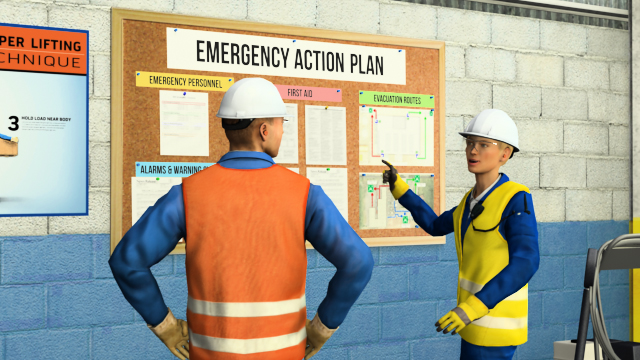 您的工作场所应该有一个紧急行动计划，该计划解释了在各种紧急情况期间遵循的程序。