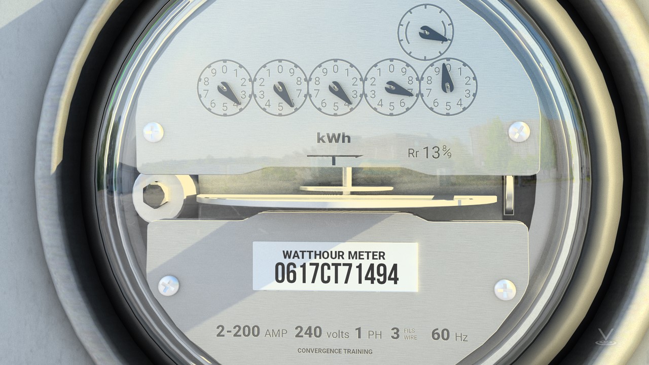 用电是用一次电表和监测一次电表下游使用情况的次电表来测量的。
