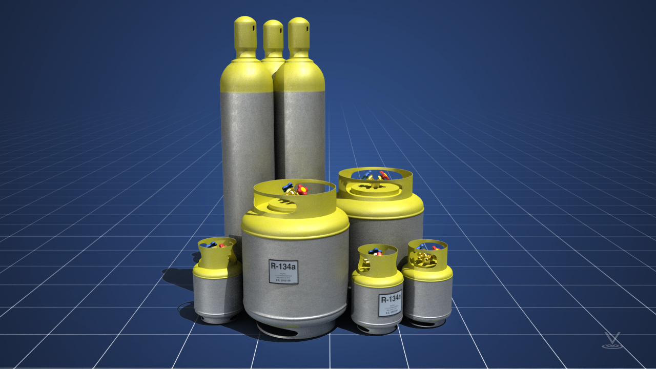 在开始回收程序之前，必须识别制冷剂并准备专用回收容器(罐、钢瓶或袋)。