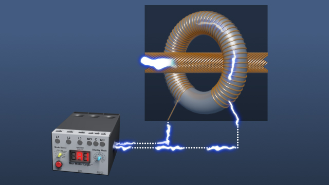 电子固态过载装置使用电流互感器作为传感器，产生电流信号，并对其进行监测和操作。