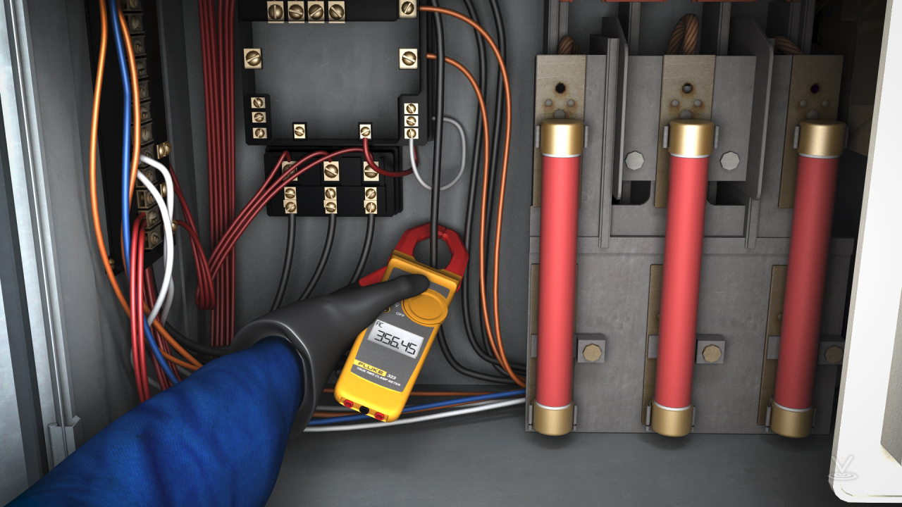 夹具风格的电流表可以测量几百个放大器的电流，并检测电流流动而不直接连接到电路中。