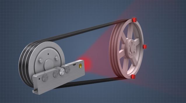 激光对准工具通常用于对准滑轮。