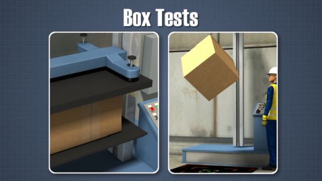 可以用来预测瓦楞纸箱性能的两种试验是箱压试验(BCT)和箱落试验